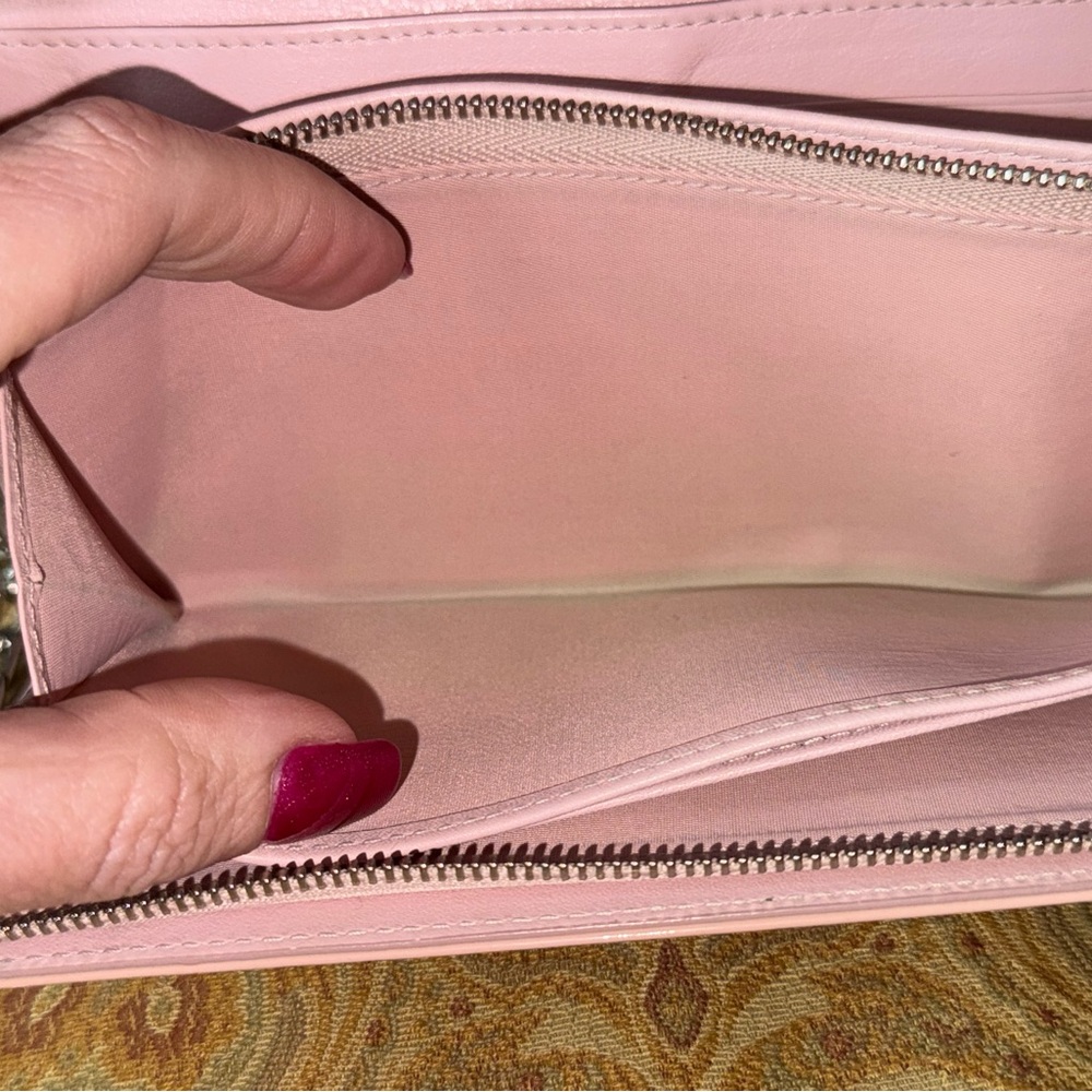 DIOR Patent Cannage Lady Dior Rendez-Vous Croisière Wallet on Chain Charm Pink - Picture 9 of 16